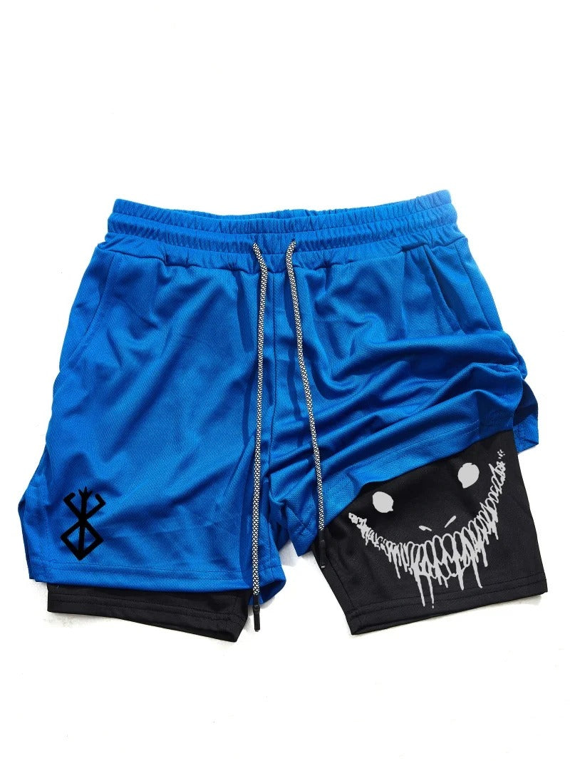 Men's 2 in 1 Sports Shorts