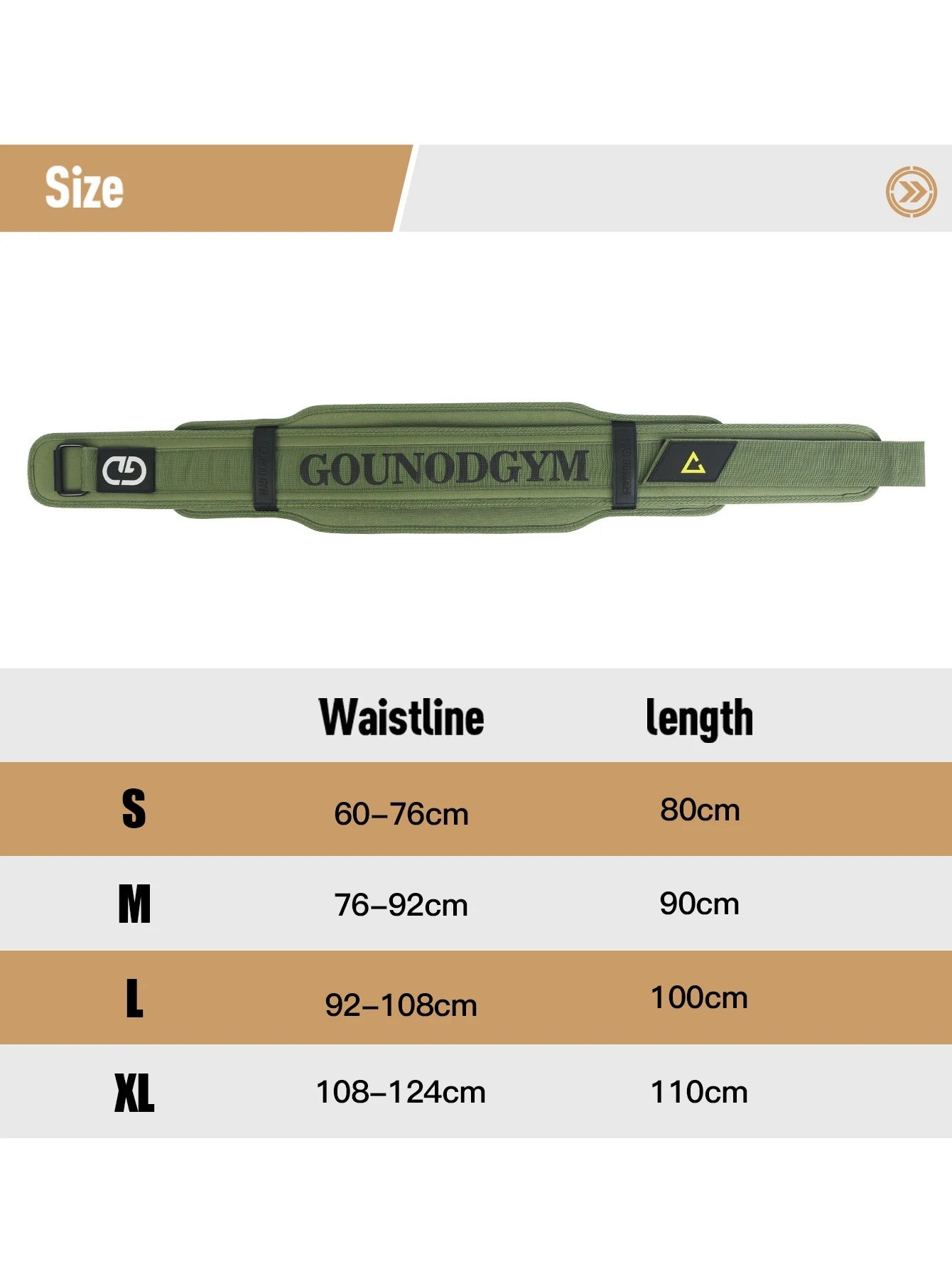 GOUNOD Fitness EVA Belt – Deadlift, Squat & High-Intensity Training Support