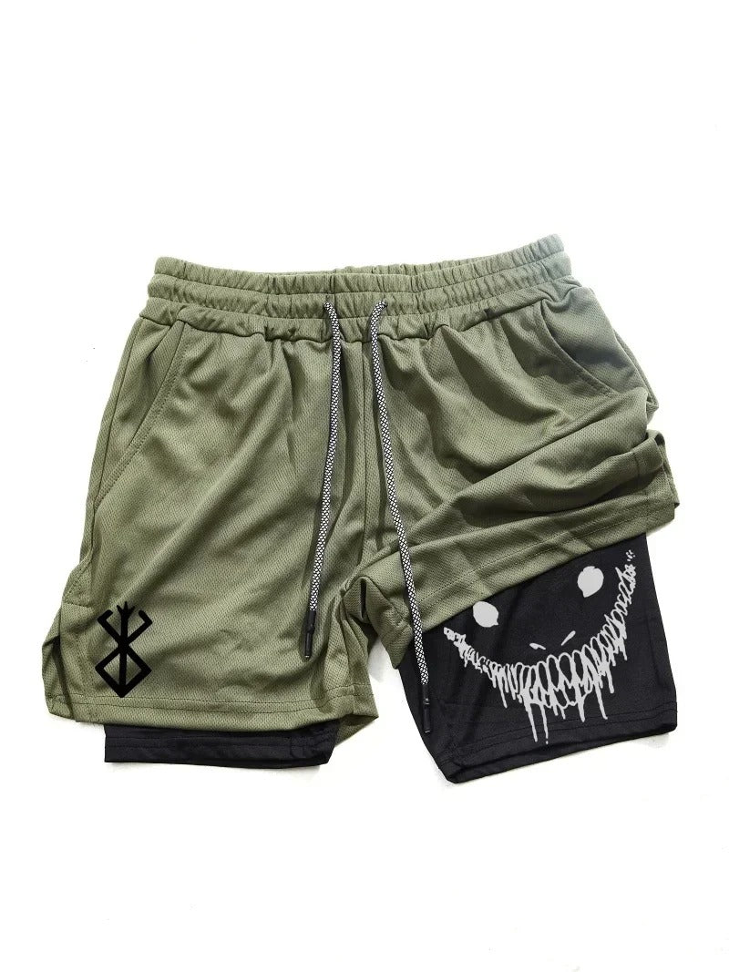 Men's 2 in 1 Sports Shorts