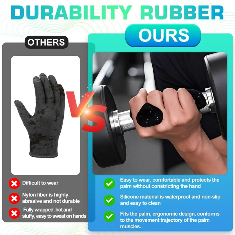 Silicone Gym Grips | Non-Slip For Weightlifting