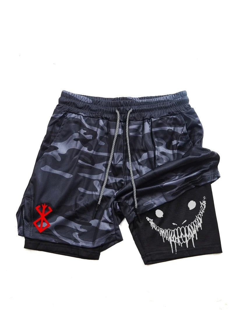 Men's 2 in 1 Sports Shorts