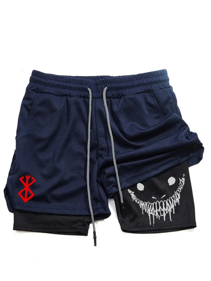 Men's 2 in 1 Sports Shorts