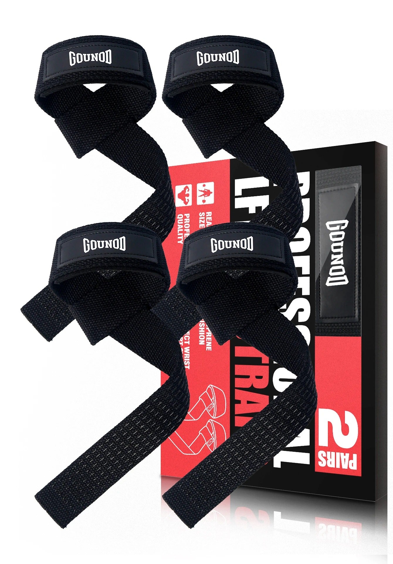 Weightlifting Straps - Anti-Slip Silicone Wrist Straps