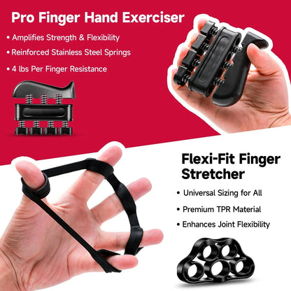 Adjustable Grip Strength Trainer (5–60Kg) with Finger Exerciser