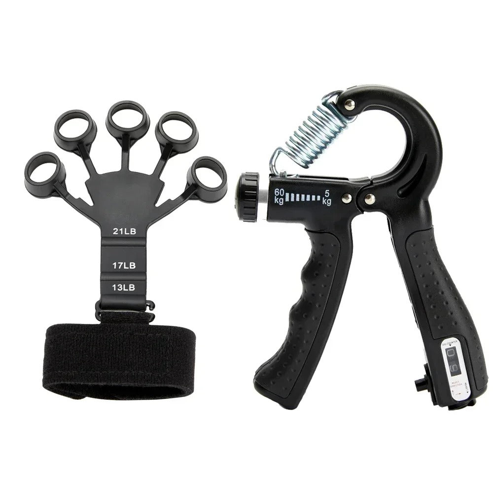 Adjustable Grip Strength Trainer (5–60Kg) with Finger Exerciser